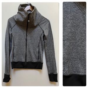 Preowned Lululemon Cowl Neck Thumbhole Full Zip Jacket See Description